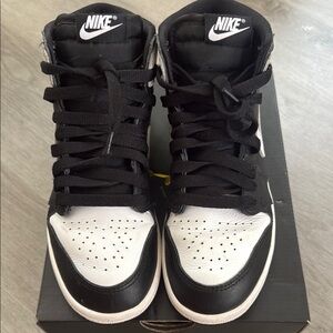 Nike Black and White High-Top Sneakers
